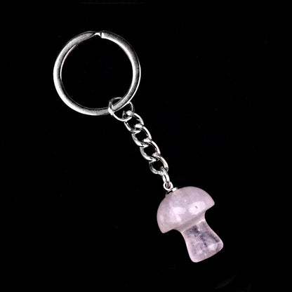 Cristal porte clef champignon-Ky1324