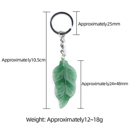 Cristal Porte Clef Feuille-Ky2073