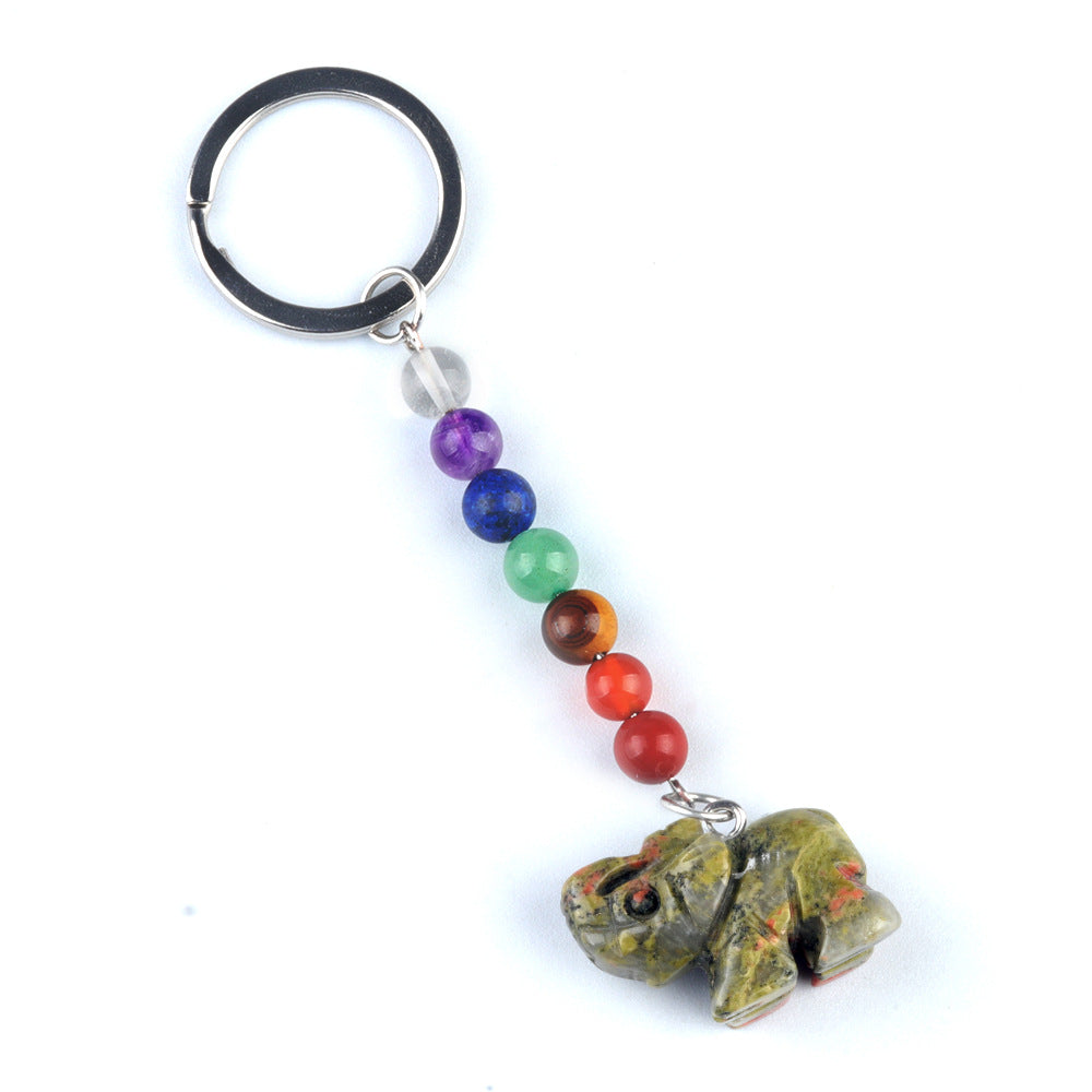 Crystal Keychain Elephant/Cristal Porte Clef Elephant -Ky1954