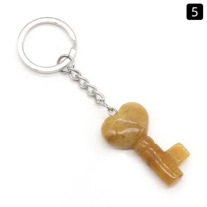 Cristal Porte Clef Coeur Clef-Ky1569