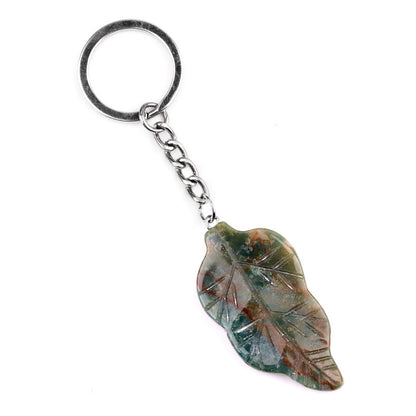 Cristal Porte Clef Feuille-Ky2073