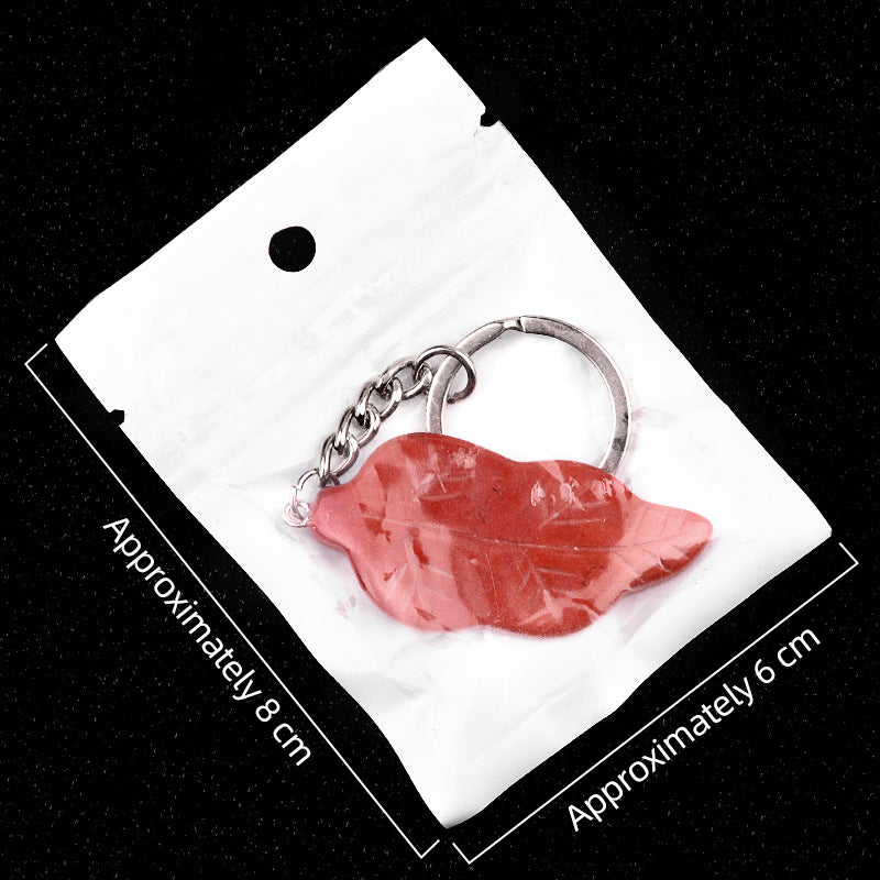 Cristal Porte Clef Feuille-Ky2073