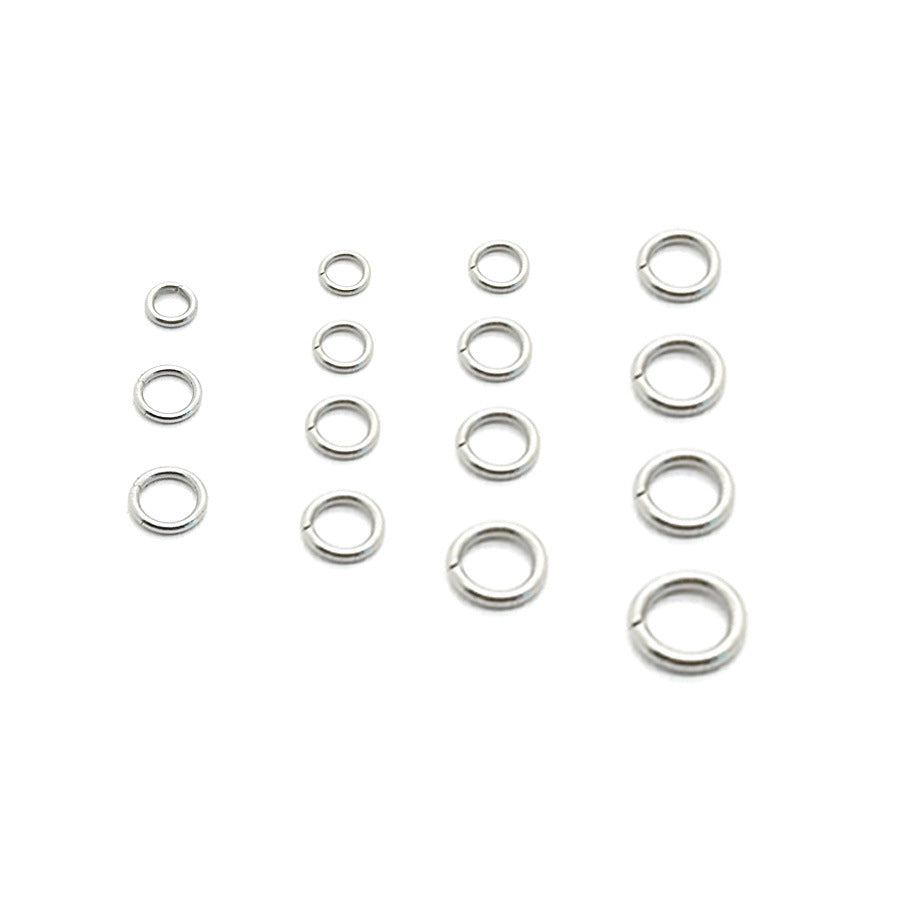 100pcs Perles Ouverts ou Fermer en Acier Inoxydable