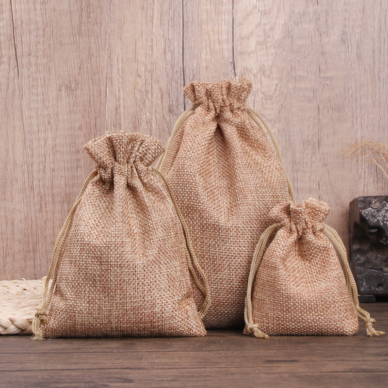 Sac en Tissu Petit Sac Cadeau Avec Cordon Serrage, Pochettes à Bijoux pour Cadeaux