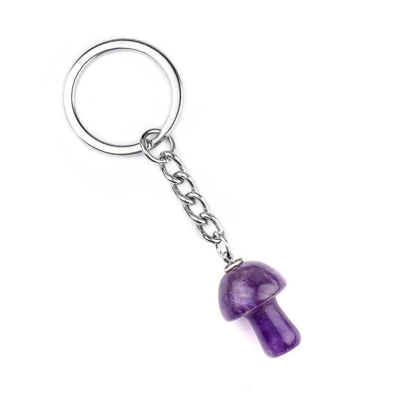 Cristal porte clef champignon-Ky1324