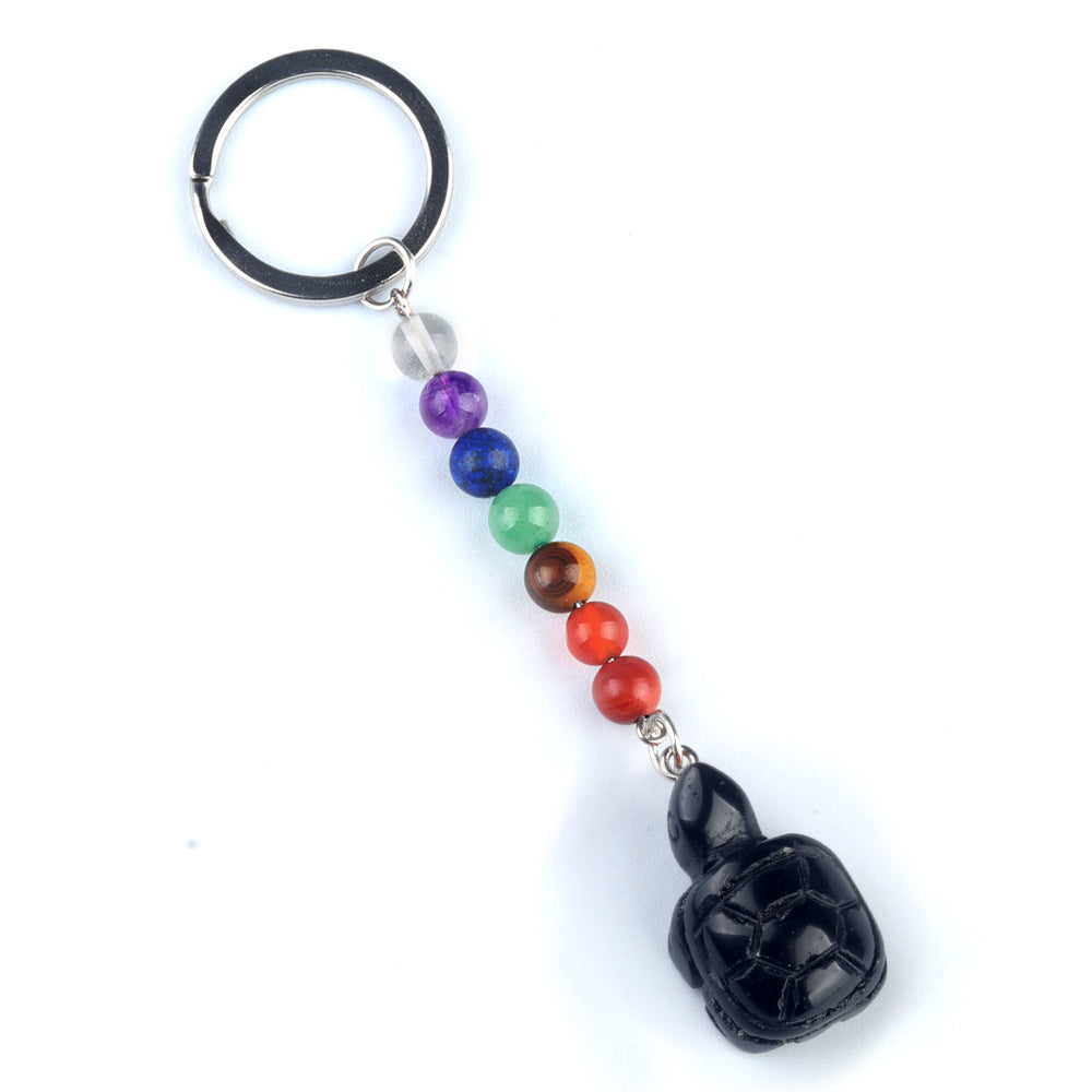 Crystal Keychains Turtle/ Cristal Porte Clef Tortue-Ky1955