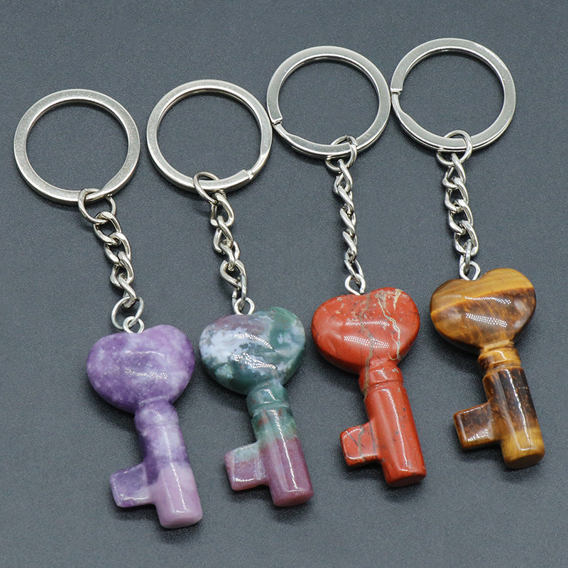 Cristal Porte Clef Coeur Clef-Ky1569