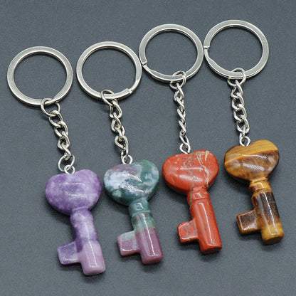 Cristal Porte Clef Coeur Clef-Ky1569
