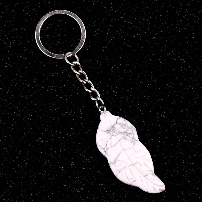 Cristal Porte Clef Feuille-Ky2073