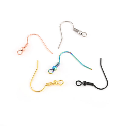 30pcs Crochets de Boucle D'Oreille Chirurgicaux Acier Inoxydable