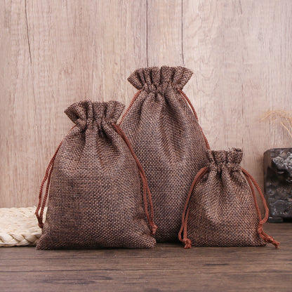 Sac en Tissu Petit Sac Cadeau Avec Cordon Serrage, Pochettes à Bijoux pour Cadeaux