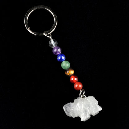 Crystal Keychain Elephant/Cristal Porte Clef Elephant -Ky1954
