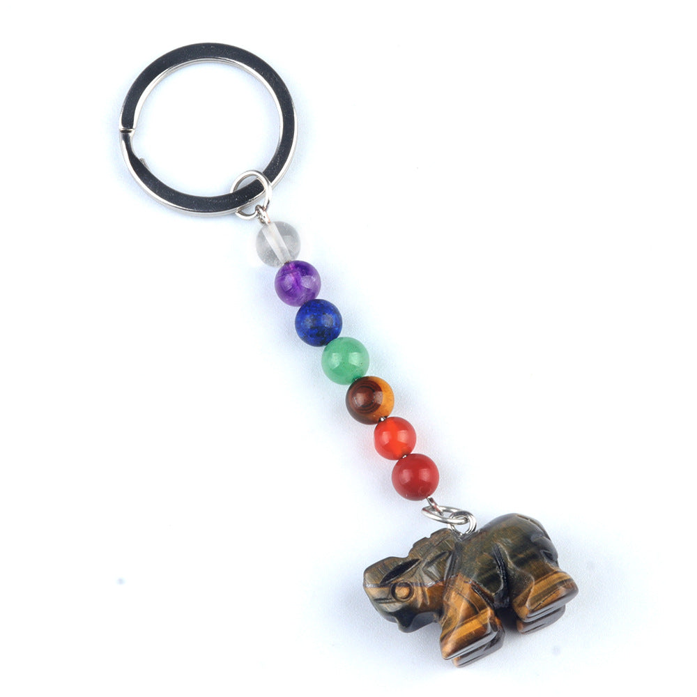 Crystal Keychain Elephant/Cristal Porte Clef Elephant -Ky1954