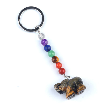 Crystal Keychain Elephant/Cristal Porte Clef Elephant -Ky1954
