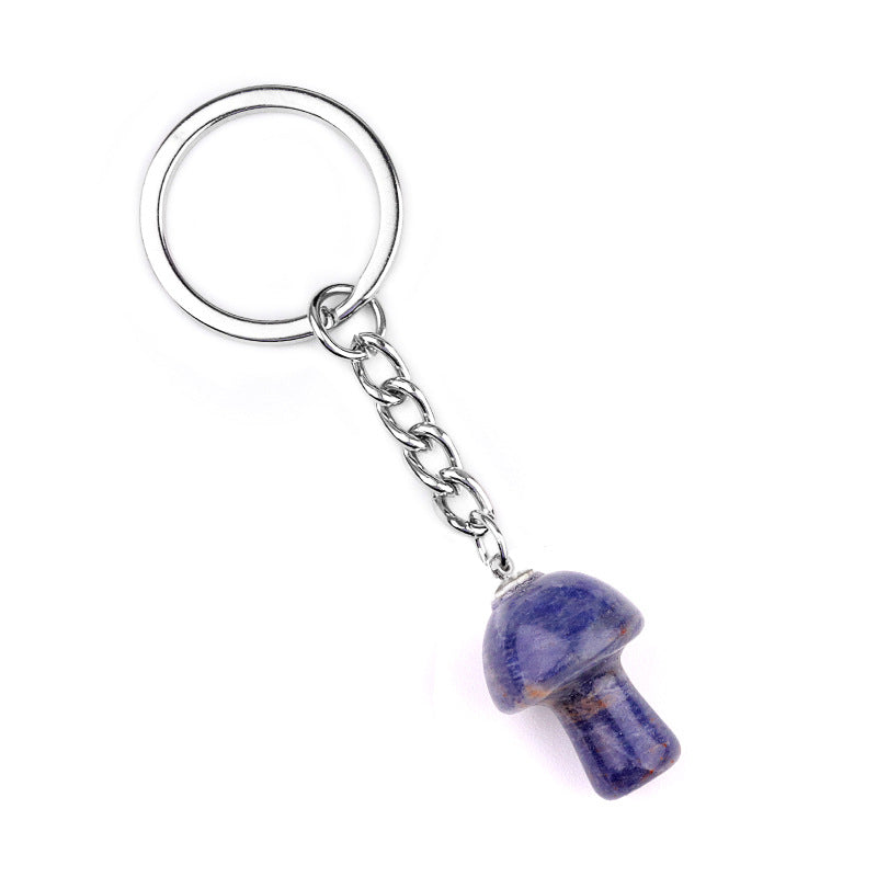 Cristal porte clef champignon-Ky1324
