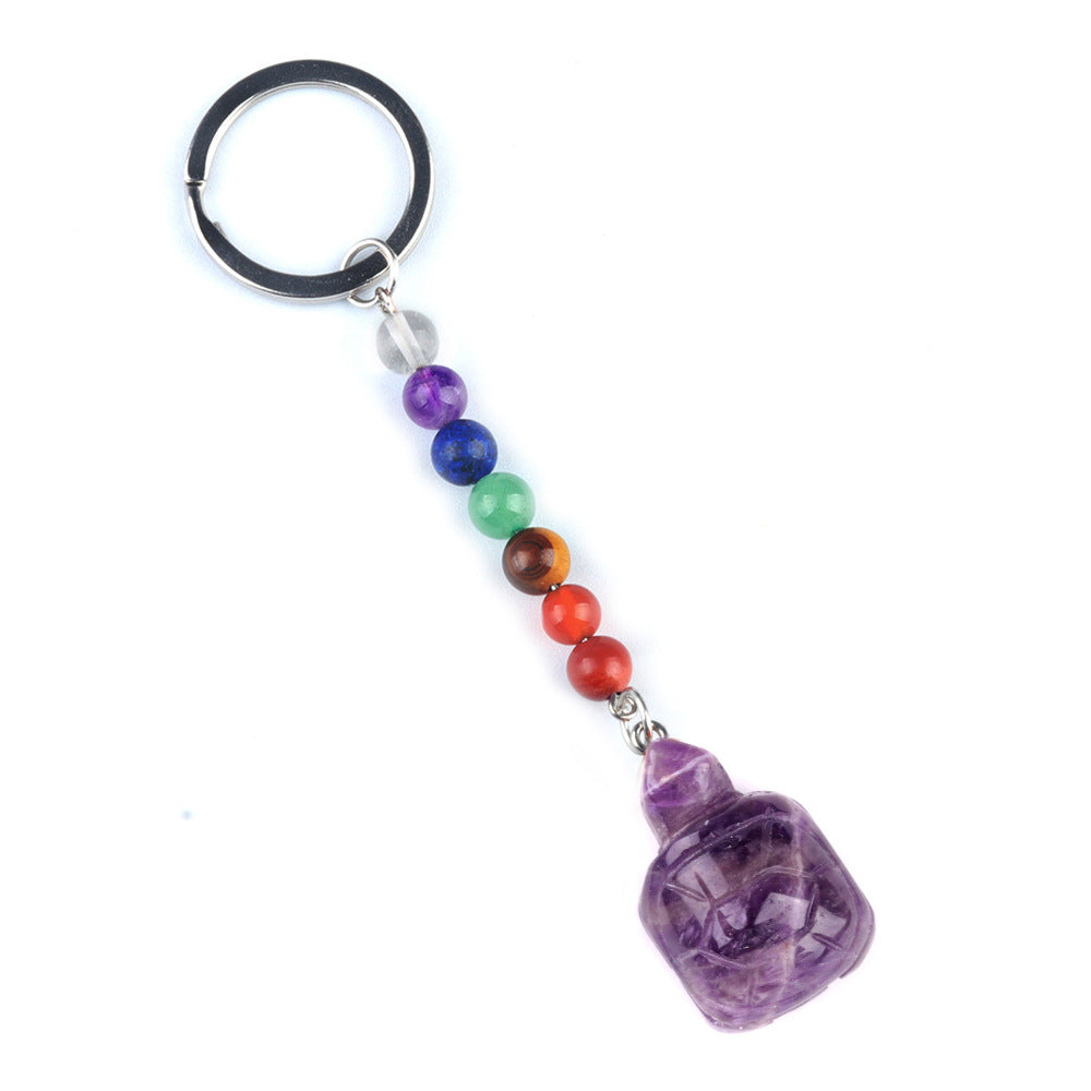 Crystal Keychains Turtle/ Cristal Porte Clef Tortue-Ky1955