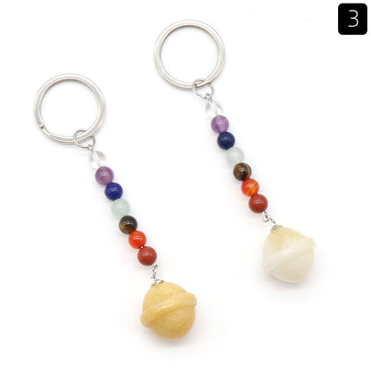 Cristal Porte Clef Planete-Ky1474
