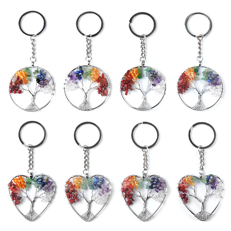 Cristal Porte Clef arbre de vie-Ky1101
