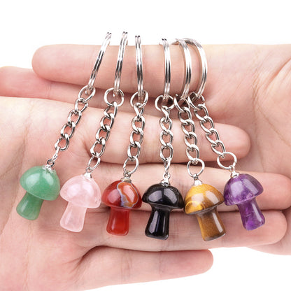Cristal porte clef champignon-Ky1324