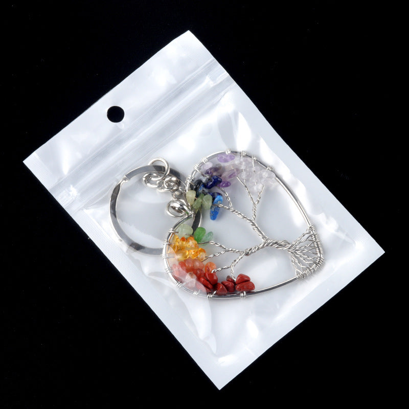 Cristal Porte Clef arbre de vie-Ky1101