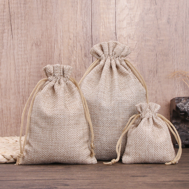 Sac en Tissu Petit Sac Cadeau Avec Cordon Serrage, Pochettes à Bijoux pour Cadeaux