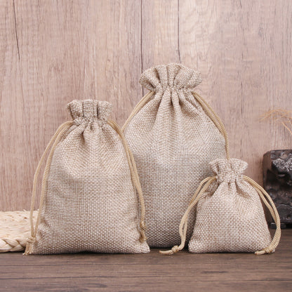Sac en Tissu Petit Sac Cadeau Avec Cordon Serrage, Pochettes à Bijoux pour Cadeaux
