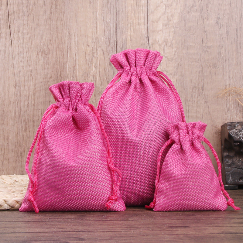 Sac en Tissu Petit Sac Cadeau Avec Cordon Serrage, Pochettes à Bijoux pour Cadeaux