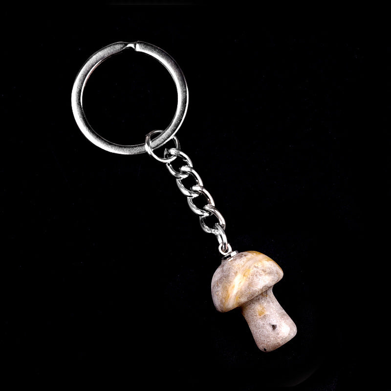 Cristal porte clef champignon-Ky1324