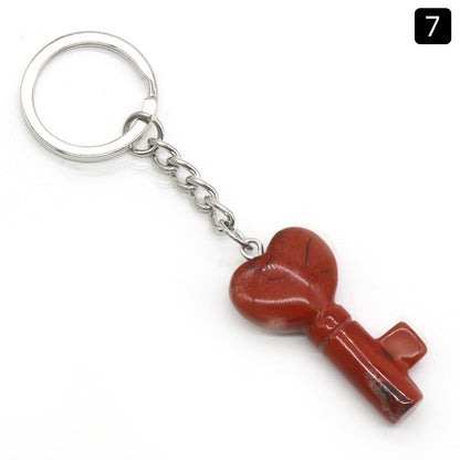 Cristal Porte Clef Coeur Clef-Ky1569