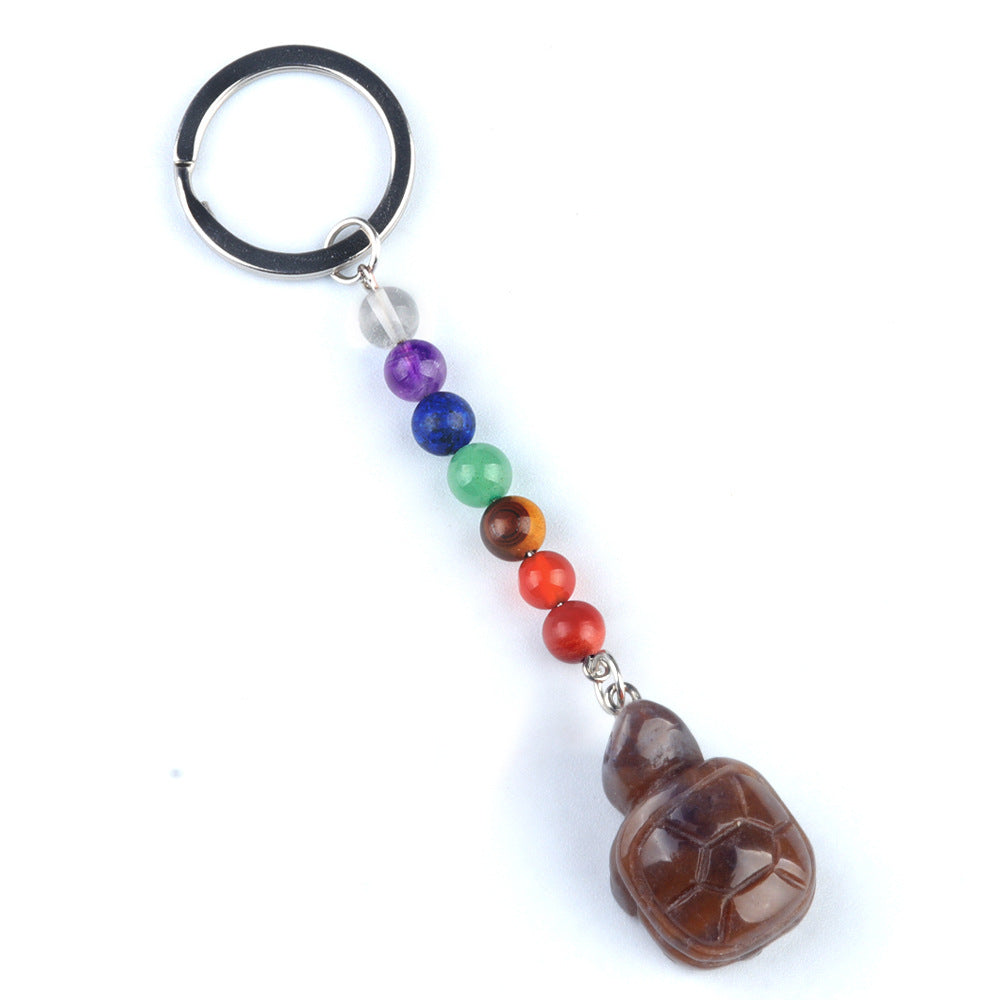 Crystal Keychains Turtle/ Cristal Porte Clef Tortue-Ky1955
