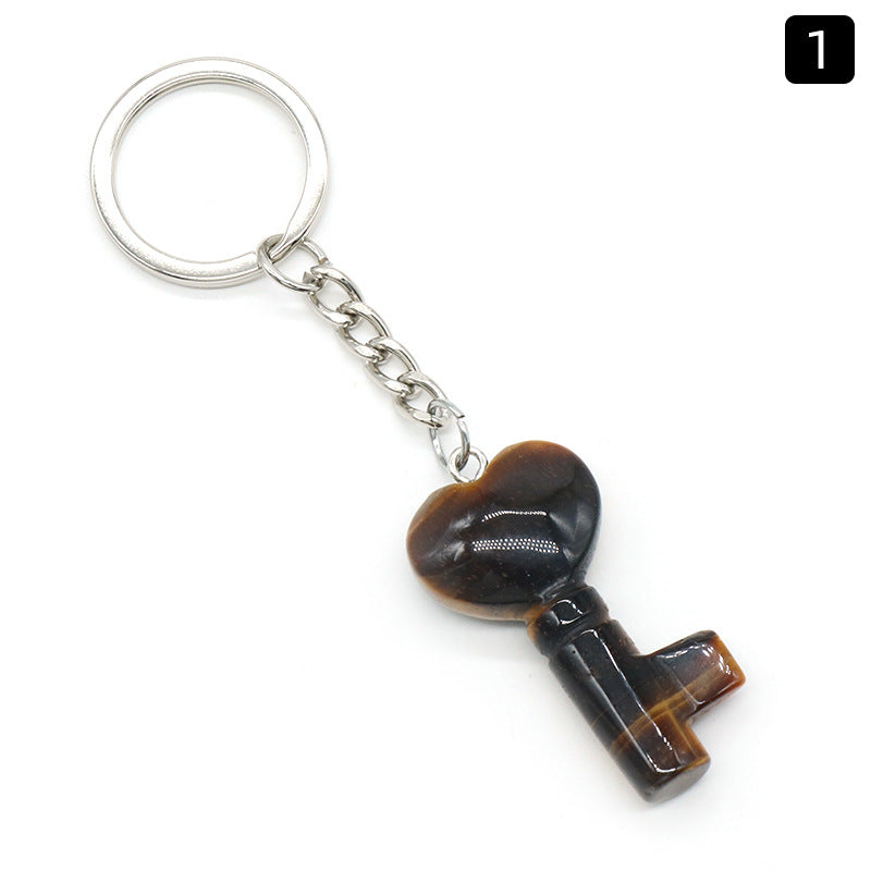 Cristal Porte Clef Coeur Clef-Ky1569