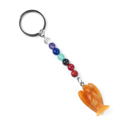 Cristal Porte Clef Ange 7 chakra -Ky1707
