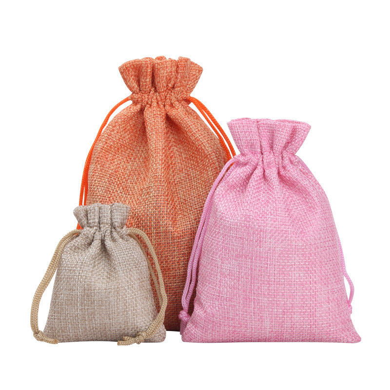 Sac en Tissu Petit Sac Cadeau Avec Cordon Serrage, Pochettes à Bijoux pour Cadeaux