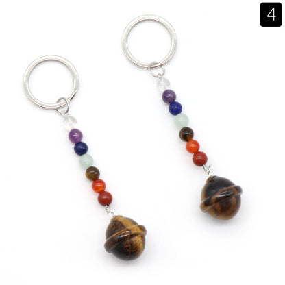 Cristal Porte Clef Planete-Ky1474