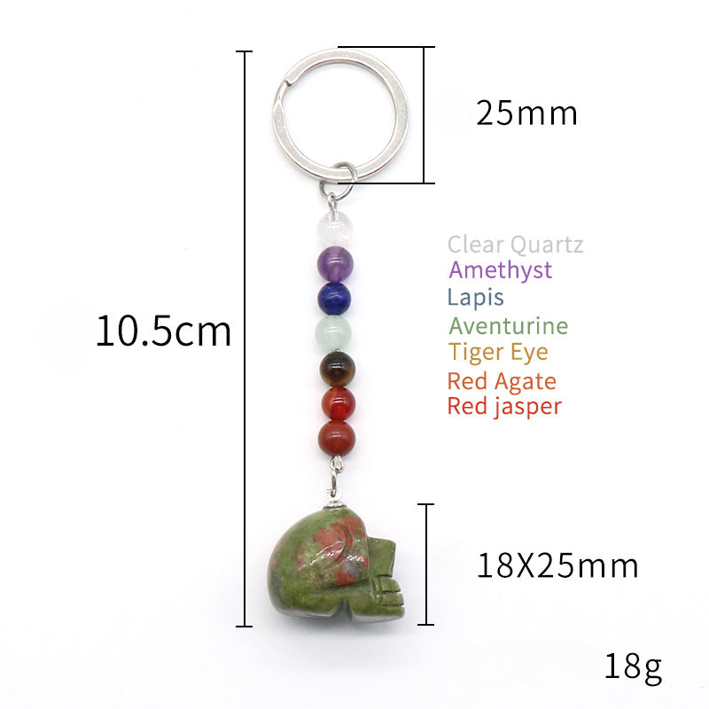 Cristal Porte Clef La crane de morte-Ky1470