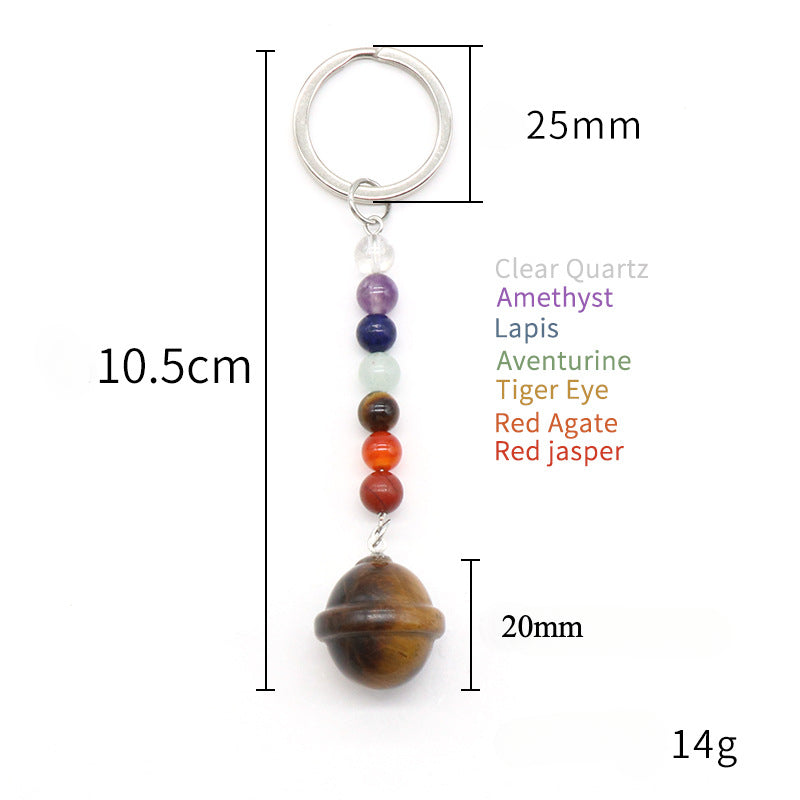 Cristal Porte Clef Planete-Ky1474
