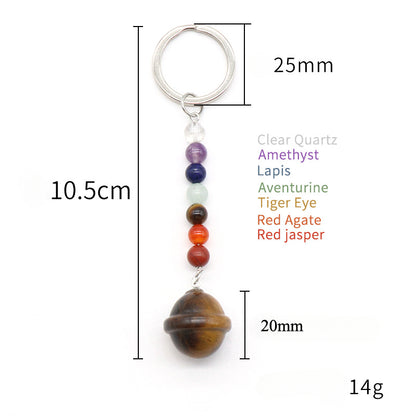 Cristal Porte Clef Planete-Ky1474