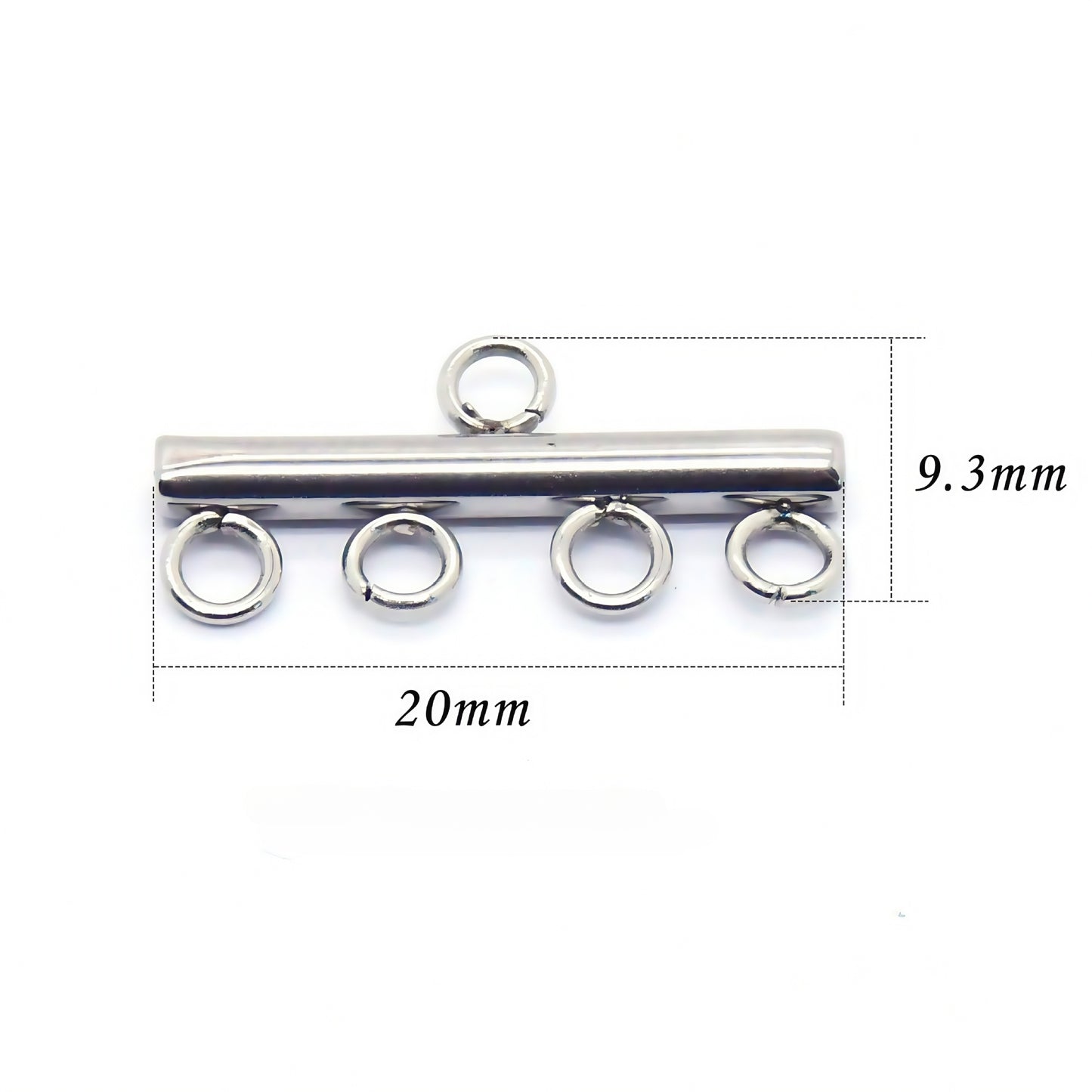 10pcs fermoirs de verrouillage en acier inoxydable collier Bracelet fabrication de bijoux fermoirs de Tube