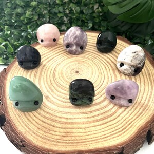 Natural Crystal Tumble Buddies Hedgehogs Healing Crystal Carving With Face