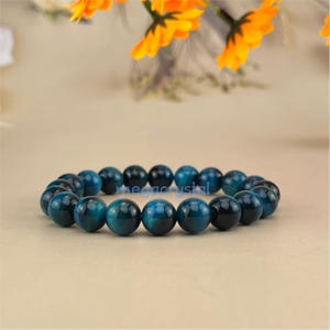 Blue Tiger Eye (Dyed Color) Crystal Bracelets Handmade Healing Crystal Crafts