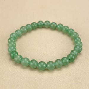 【Bracelet】6/8/10MM Green Aventurine Crystal Bracelets Healing Crystal Crafts Gemstone Bracelet