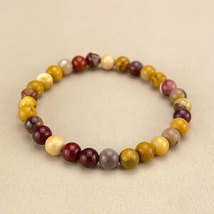 【Bracelet】6/8/10MM Mookaite Crystal Bracelets Handmade Healing Crystal Crafts