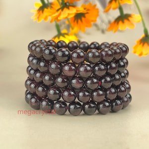 Natural Garnet Crystal Bracelets Healing Crystal Crafts Gemstone Bracelet