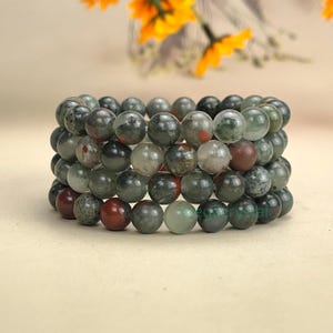 African Blood Crystal Bracelets Healing Crystal Crafts Gemstone Bracelet