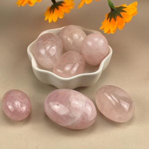 Natural Rose Quartz Tumbles Stones Crystal Tumbles Healing Crystal