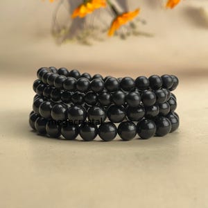 Natural Shungite Crystal Bracelets Healing Crystal Crafts Gemstone Bracelet