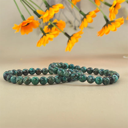 6/8/10mm Chrysocolla Crystal Bracelets Stretch Gemstone Bracelets Handmade Healing Crystal Crafts