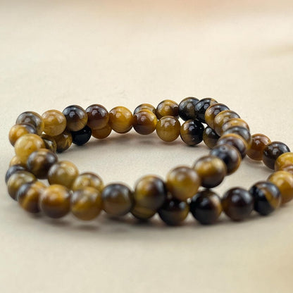 Natural Tiger Eye Crystal Bracelets Handmade Healing Crystal Crafts