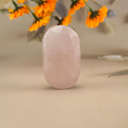 Natural Rose Quartz Palm Stones Healing Crystal Crafts