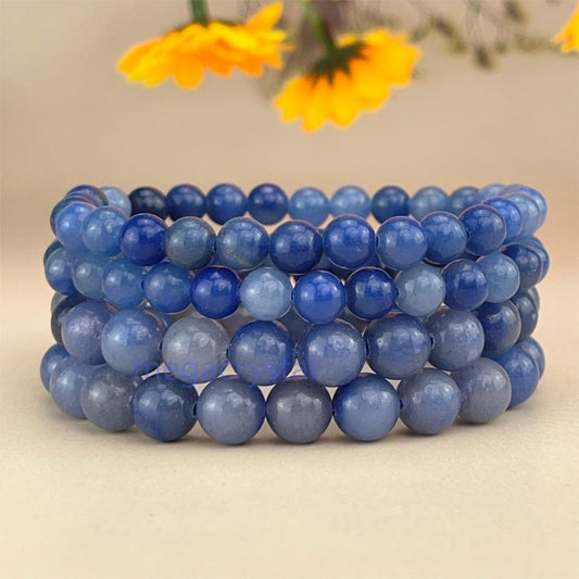 Blue Aventurine Crystal Bracelets Handmade Healing Crystal Crafts Gemstone Bracelet